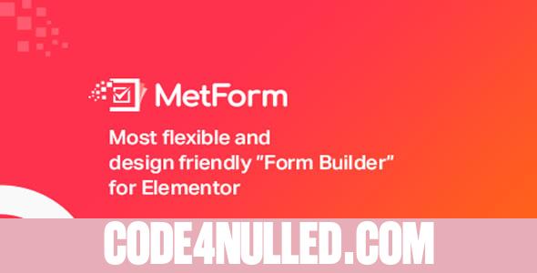 MetForm Pro v2.1.5 - Advanced Elementor Form Builder