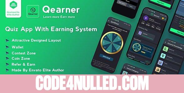 Qearner v2.0.5 – Quiz App | Android Quiz game with Earning System + Admin panel - nulled