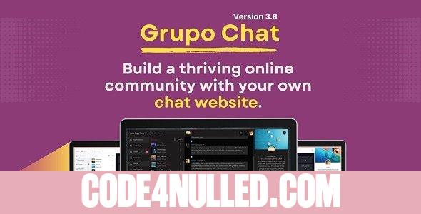 Grupo Chat v3.8.1 - Chat Room & Private Chat PHP Script - nulled
