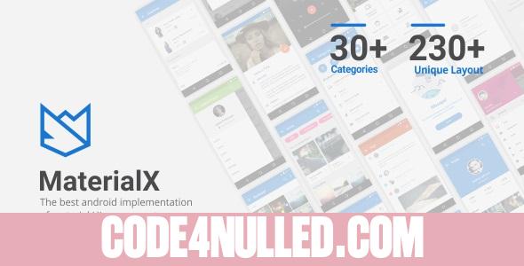 MaterialX v2.1 - Android Material Design UI Components