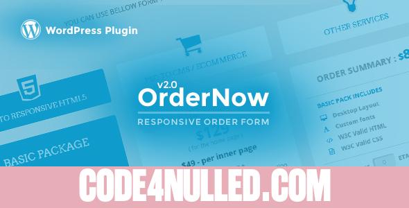 OrderNow v2.0.4 - Responsive PHP Order Form