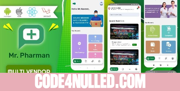 Mr.Pharman - React native multi vendor - pharmacy complete solution - 2 May 2023