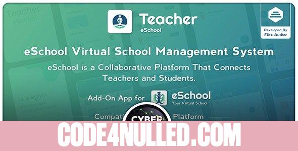 Teacher Flutter App v1.0.1 - eSchool Virtual School Management System