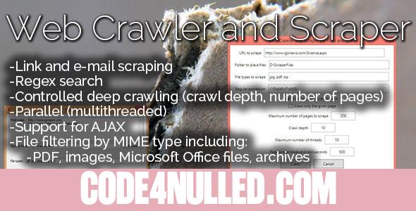 Web Crawler and Scraper for Files and Links