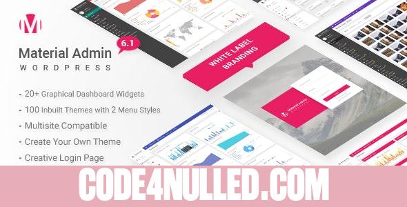 Material v8.5 - White Label WordPress Admin Theme