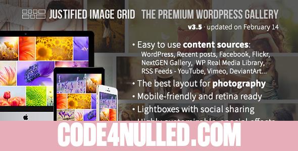 Justified Image Grid v3.5 - Premium WordPress Gallery