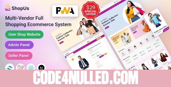 ShopUs v1.6.5 - Laravel Multivendor Fashion eCommerce Website
