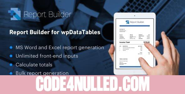 Report Builder add-on for wpDataTables v1.3.5