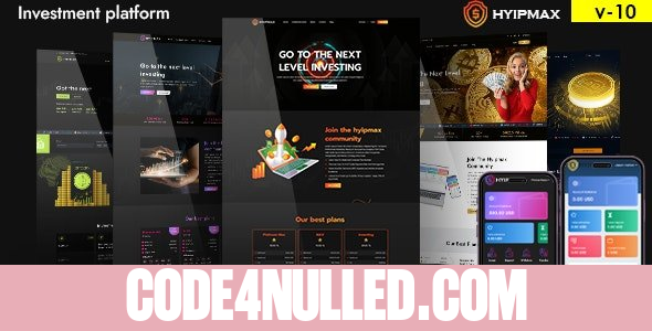 HYIP MAX v10.0 - high yield investment platform - nulled