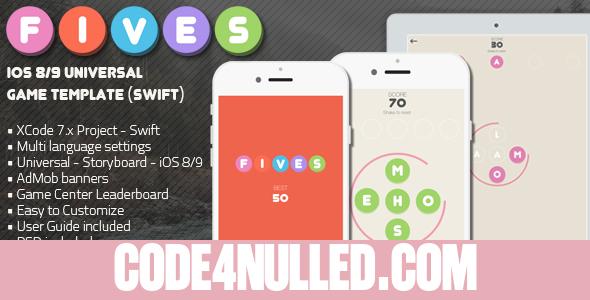FIVES - iOS Multi Language Word Game Template (Swift)