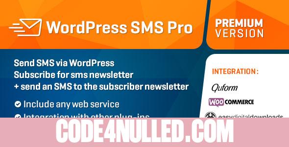 WP SMS Professional Package v2.2.7