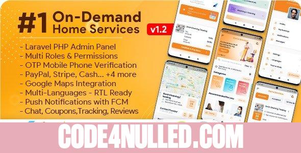 On-Demand Home Services, Business Listing, Handyman Booking with Admin Panel v1.2.2 - nulled