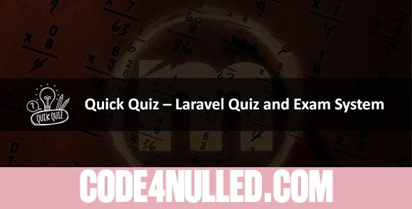 Quick Quiz v2.2 – Laravel Quiz and Exam System
