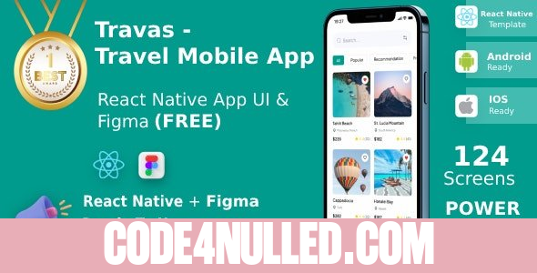Traves v1.3 - Travel Mobile App - UI Kit - React Native