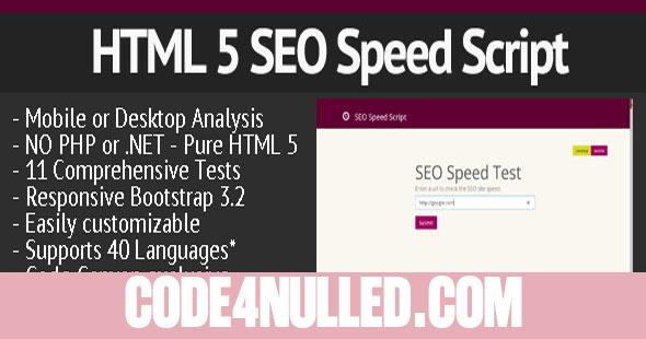 HTML 5 SEO Speed Script - No Server Required