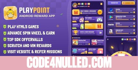 PlayPoint v1.5 - Android App with Admin Panel