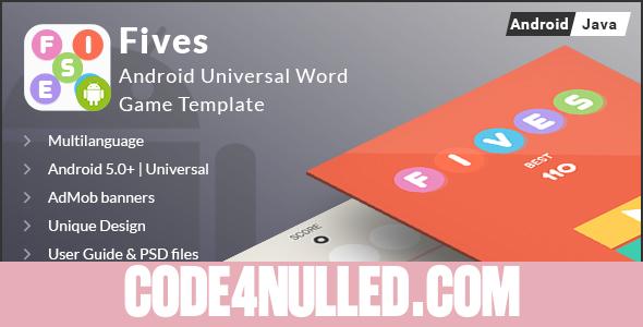 Fives - Android Universal Word Game Template
