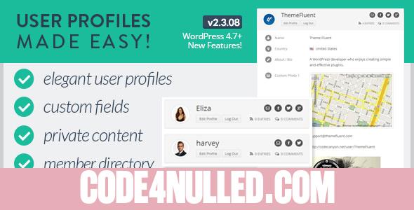 User Profiles Made Easy v2.3.08 - WordPress Plugin
