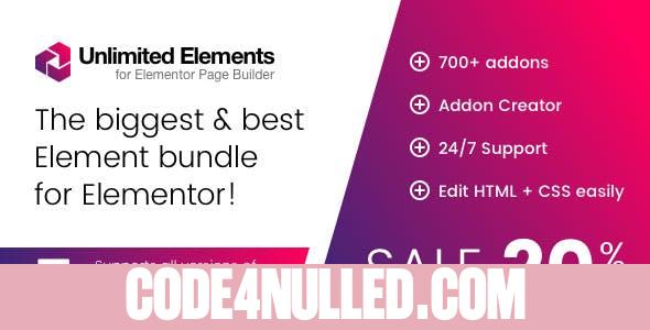 Unlimited Elements for Elementor Page Builder v1.5.56
