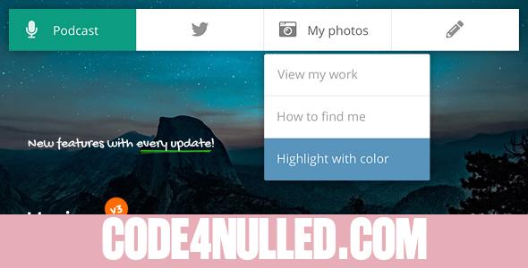 Horizon v3.1 - Menu Bar Plugin for WordPress