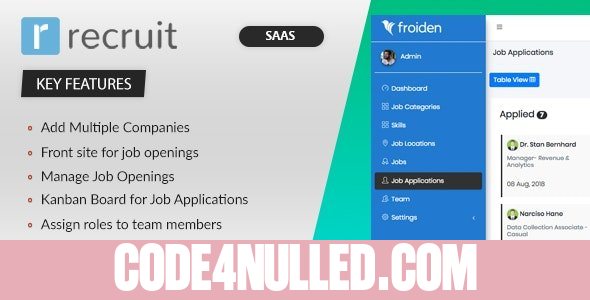 Recruit SAAS v3.3.4 - Recruitment Manager - nulled