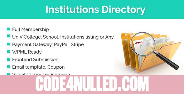 Institutions Directory v1.3.0