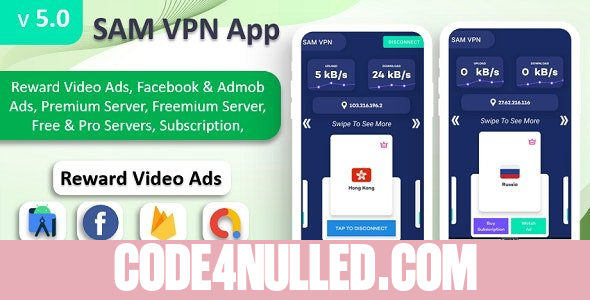 SAM VPN App v6.0 - Secure VPN and Fast Servers VPN