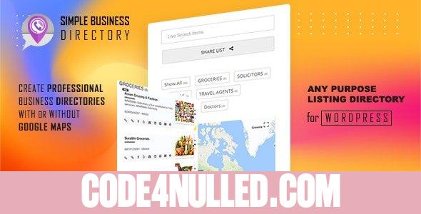Simple Business Directory with Maps, Store Locator, Distance Search v15.1.2