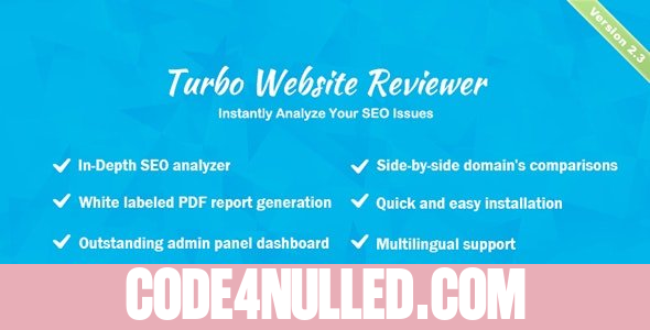 Turbo Website Reviewer v2.4 - In-depth SEO Analysis Tool - nulled