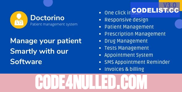 Doctorino v3.1 - Doctor Chamber / Patient Management System