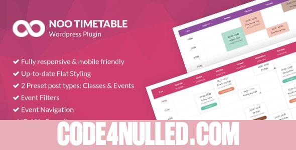Noo Timetable v2.1.4 - Responsive Calendar & Auto Sync
