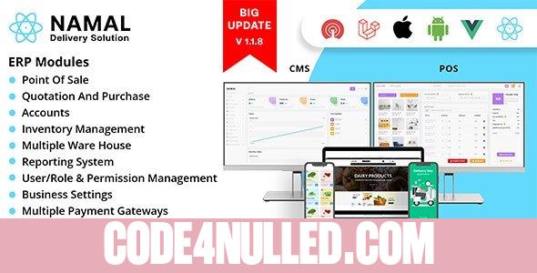 Namal v1.1.7 – 5 in 1 React Delivery Solution with POS for Single & Multiple Location Business Brand
