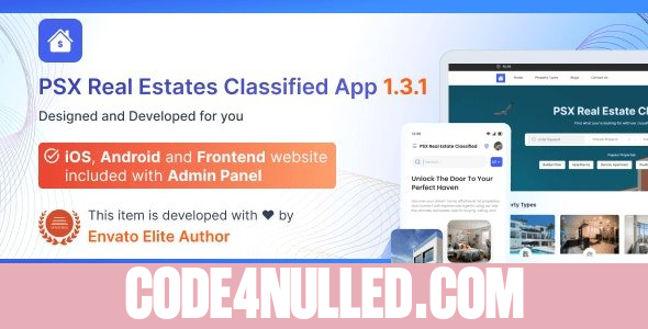 Classified For RealEstates v1.3.3 - Classified App with Frontend and Admin Panel