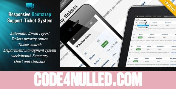 Responsive Bootstrap Support Ticket System