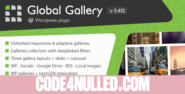Global Gallery v5.412 - Wordpress Responsive Gallery