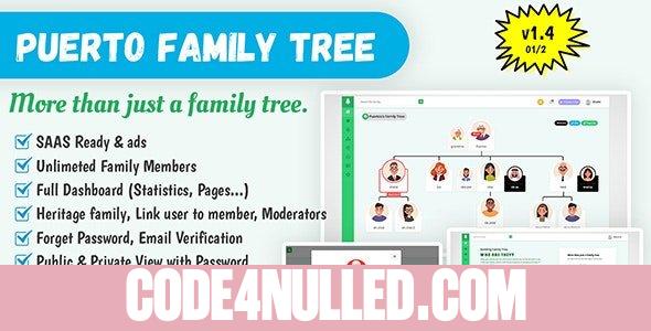 Puerto Family Tree Builder SAAS v1.5.3