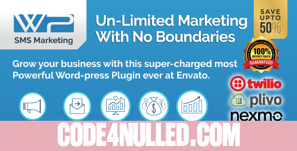 Wordpress SMS Marketing Plugin v8.1