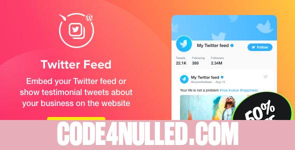 Twitter Feed v1.0 - WordPress Twitter Plugin