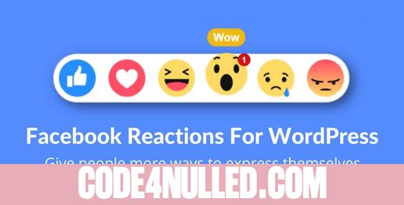Facebook Reactions For WordPress v2.5