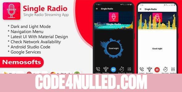 Android Radio - Single Radio Streaming App 14 February 2022