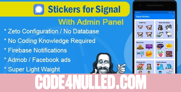 Stickers for signal app with admin panel v1.0