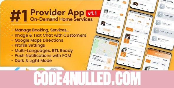 Service Provider App for On-Demand Home Services Complete Solution v1.2.4