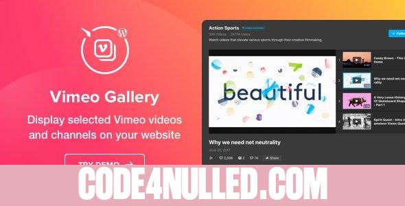 Vimeo Gallery v1.1.0 - WordPress Vimeo plugin