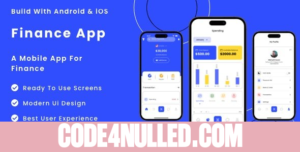 Finance App v1.0 - Flutter Mobile App Template