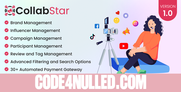CollabStar v1.0 - Influencer Marketing Platform - nulled