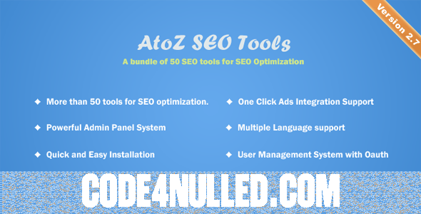 AtoZ SEO Tools v2.7 - Search Engine Optimization Tools