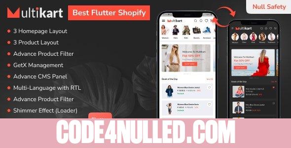 Multikart v2.0 - Best Shopify Flutter E-commerce Full App