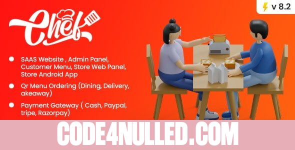CHEF v8.2 - SaaS - Contactless Multi-restaurant QR Menu Maker