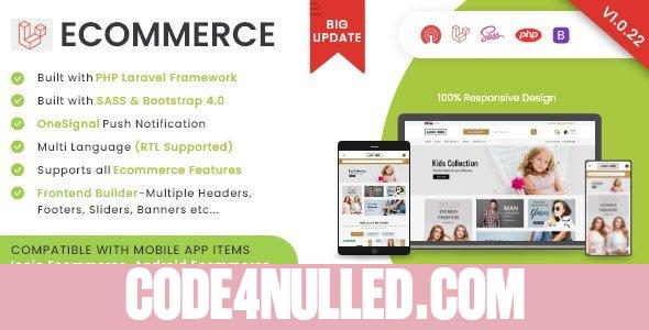Laravel Ecommerce v1.0.22 - Universal Ecommerce/Store Full Website with Themes and Advanced CMS/Admin Panel