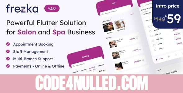 Frezka v1.0 - All-in-one Salon & Spa Business Solution in Flutter + Laravel